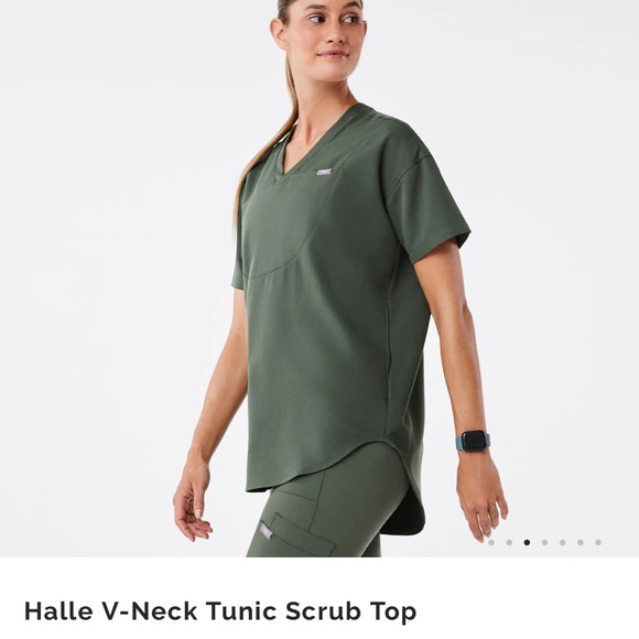 Figs  Set !!!Tunic short sleeve  Xs with leggings set S new with tags - Picture 5 of 7